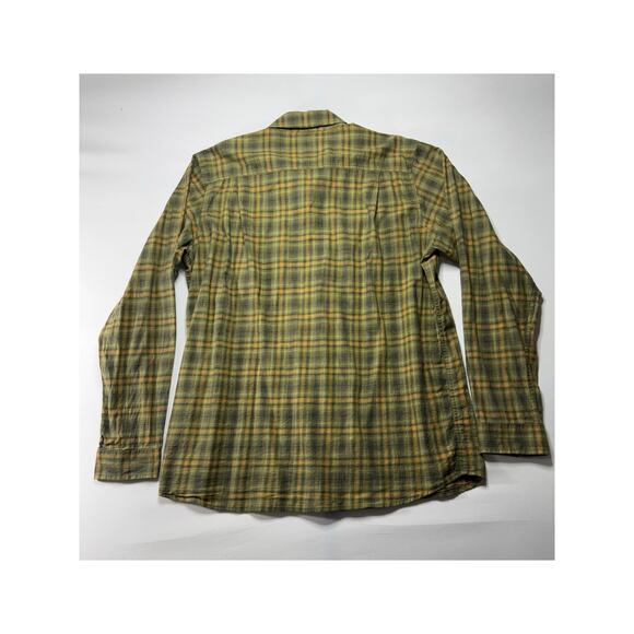 Carhartt Men's Rugged Flex Relaxed Fit Green Plaid Button Up Shirt - Size L Tall - Picture 2 of 5
